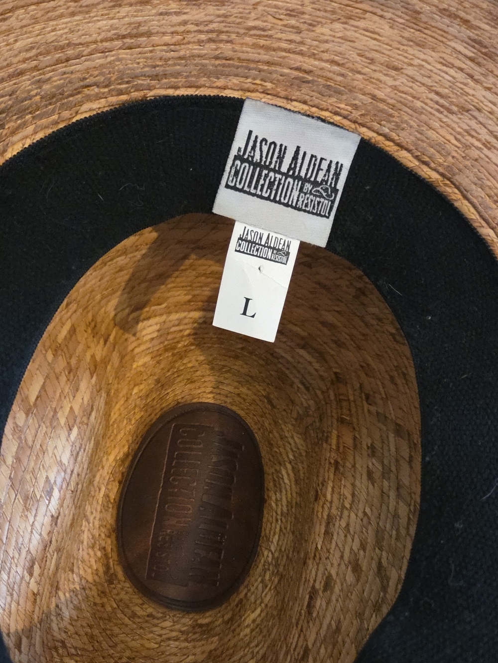 Jason Aldean Collection Straw Western Hat - Natural Brown